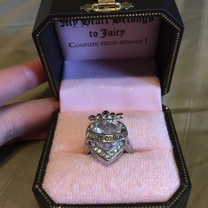 Juicy couture heart shaped ring size 7